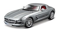 Maisto - Mercedes-Benz SLS AMG, strieborný, 1:18