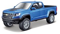 Maisto - 2017 Chevrolet Colorado ZR2, metal tmavo modrý, assemly line, 1:27