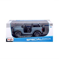 Maisto - 2021 Ford Bronco Badlands (bez dveří), modrá, 1:18