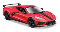 Maisto - 2020 Chevrolet Corvette Stingray Coupe, červený, 1:24