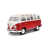 Maisto - Volkswagen Van Samba, Bielo/červený 1:25