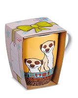 NICI hrníček Surikata 310ml, 10x8cm, dárkové balení