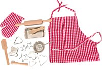 Baking set with kitchen accessories