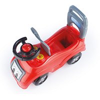 Odrážedlo auto červené s opěradlem