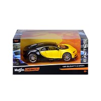 Maisto - Bugatti Chiron, žlto-čierne, Exotics, 1:24