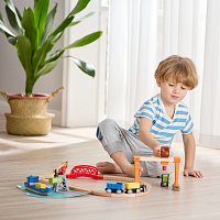 Vláčkodráha - Přístav s nakládkou a vykládkou