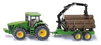 SIKU Farmer - Traktor John Deere s lesným prívesom 1:50