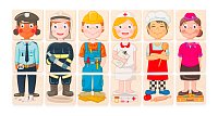 Puzzle - Lidé a povolání z celého světa, v dř. krabičce