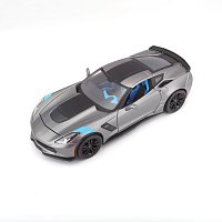 Maisto - 2017 Corvette Grand Sport, metal šedá, 1:24