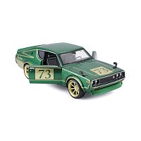 Maisto - 1973 Nissan Skyline 2000GT-R (KPGC 110),  zelená, Tokyo Mods, 1:24