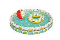 Nafukovací SET - bazén 112cm, plavací kruh 51cm, míč 41x15cm