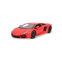 Maisto - Lamborghini Aventador Coupé, metal oranžovo-červené, 1:24