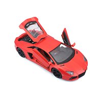 Maisto - Lamborghini Aventador Coupé, metal oranžovo-červená, 1:24