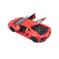 Maisto - Lamborghini Aventador Coupé, metal oranžovo-červená, 1:24