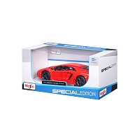 Maisto - Lamborghini Aventador Coupé, metal oranžovo-červená, 1:24