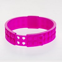 PIXIE CREW Kreativní UNICORN náramek tématický fuchsiový s jednorožci