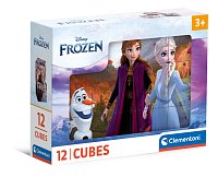 Obrázkové kocky - Frozen, 12 kociek