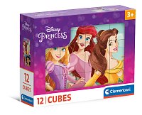 Obrázkové kocky - Disney Princess, 12 kociek