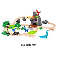 Dinosauří deluxe vlaková sada