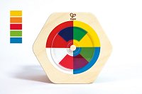 Dřevěná vkládačka s geometrickými tvary