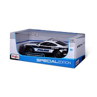 Maisto - 2015 Ford Mustang GT, černo-bílá, 1:18