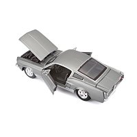 Maisto - 1967 Ford Mustang GT, metal šedá, 1:24