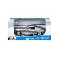 Maisto - 1967 Ford Mustang GT, metal šedá, 1:24