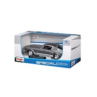 Maisto - 1967 Ford Mustang GT, metal šedá, 1:24