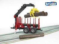 Farmer - zemědělský přívěs s ramenem a 4 kládami, 1:16
