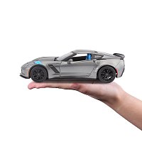 Maisto - 2017 Corvette Grand Sport, metal šedá, 1:24