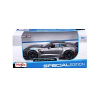 Maisto - 2017 Corvette Grand Sport, metal šedá, 1:24