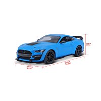 Maisto - 2020 Mustang Shelby GT500, modrá, 1:18