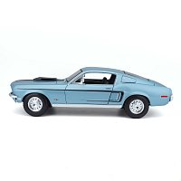 Maisto - Ford Mustang GT Cobra Jet FB 1968, metal modrá, 1:18