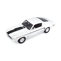 Maisto - 1968 Ford Mustang GT Cobra Jet, bílá, 1:18
