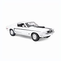 Maisto - 1968 Ford Mustang GT Cobra Jet, bílá, 1:18