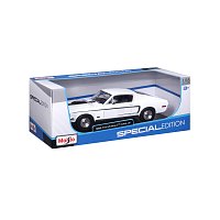 Maisto - 1968 Ford Mustang GT Cobra Jet, bílá, 1:18