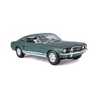 Maisto - 1967 Ford Mustang Fastback, metal zelená, 1:18