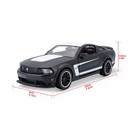 Maisto - Ford Mustang Boss 302, matně černá, 1:24