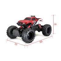 Maisto RC – Rock Crawler, červený, 2,4 GHz