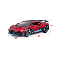 Maisto - Bugatti Divo, červená, 1:24