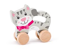 Cat on wheels with handle