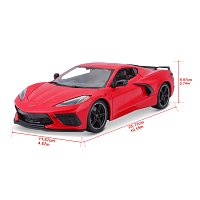 Maisto - 2020 Chevrolet® Corvette® Stingray, červená, 1:18