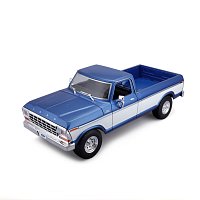 Maisto - 1979 Ford F150 Pick-up, metal modrá, bílá, 1:18