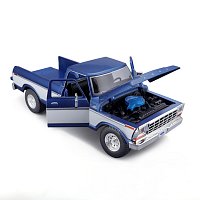 Maisto - 1979 Ford F150 Pick-up, metal modrá, bílá, 1:18