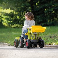 Šlapací traktor Rolly Kid Claas Axos s vlečkou a nakladačem