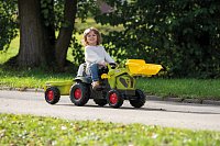 Šlapací traktor Rolly Kid Claas Axos s vlečkou a nakladačem
