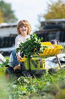 Šlapací traktor Rolly Kid Claas Axos s vlečkou a nakladačem