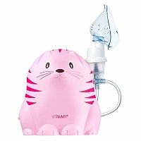 VITAMMY GATTINO A1503 Dětský inhalátor ve veselém tvaru koťátka, růžový