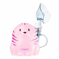 VITAMMY GATTINO A1503 Dětský inhalátor ve veselém tvaru koťátka, růžový