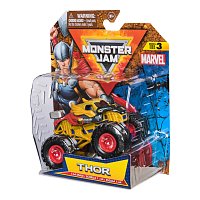 MONSTER JAM - sběratelský kovový model auta Monster Truck, Marvel, assort, 1:64